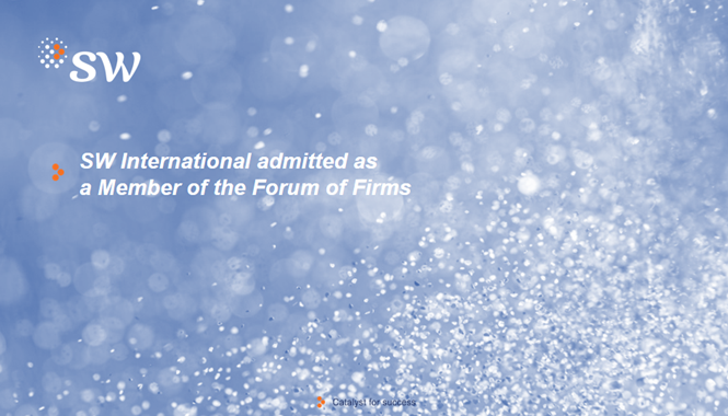 SW International admitted as a Member of the Forum of Firms